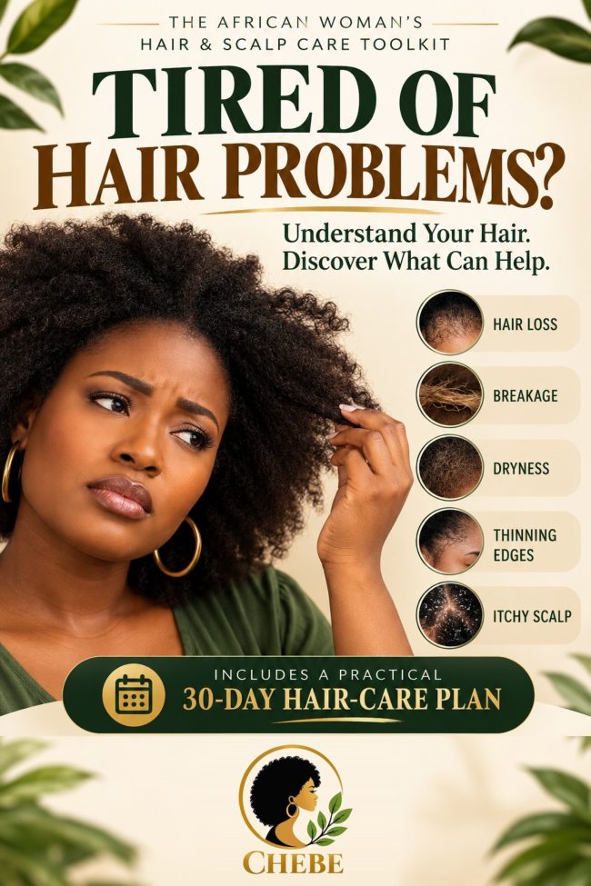 Original approved Chebe Hair cover: Tired of Hair Problems? with a 30-Day Hair-Care Plan